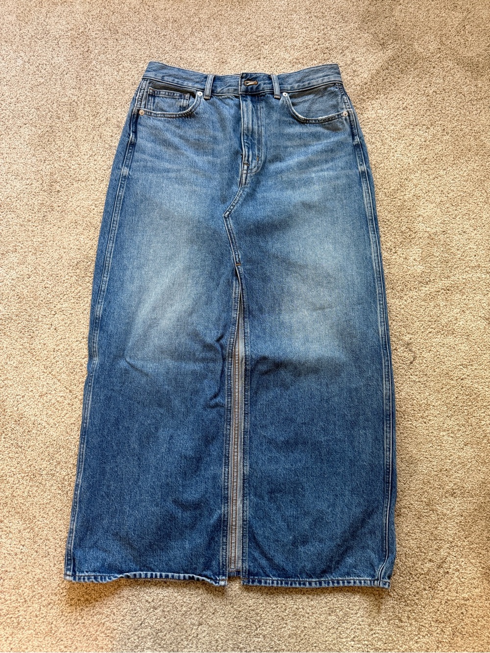 Madewell Midi Denim Skirt